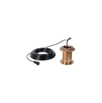 Bronze Thru-hull Mount Transducer with Depth & Temperature (6-pin) - Airmar B117 - 010-10182-01 - Garmin                                                                                                                                                   